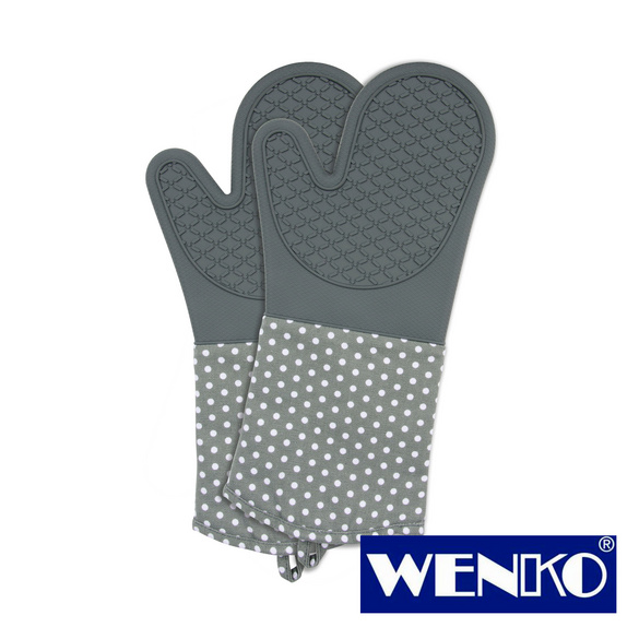 WENKO Topfhandschuhe Silikon Grau, 1 Paar