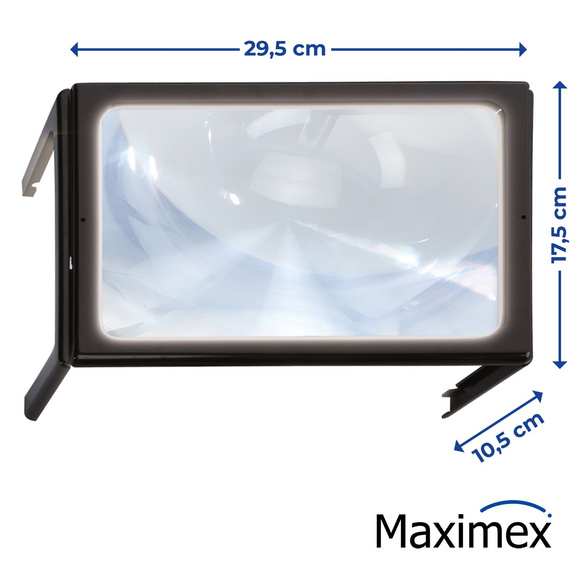 Maximex Leselupe LED, 300% Vergrößerung