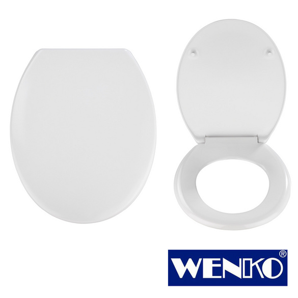 WENKO WC-Sitz Vigone Weiß, aus antibakteriellem Duroplast
