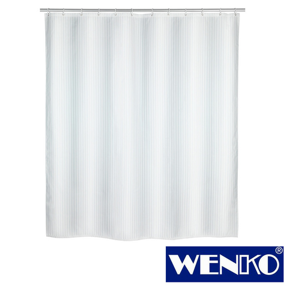 WENKO Anti-Schimmel Duschvorhang Palais, Textil (Polyester), 180 x 200 cm, waschbar