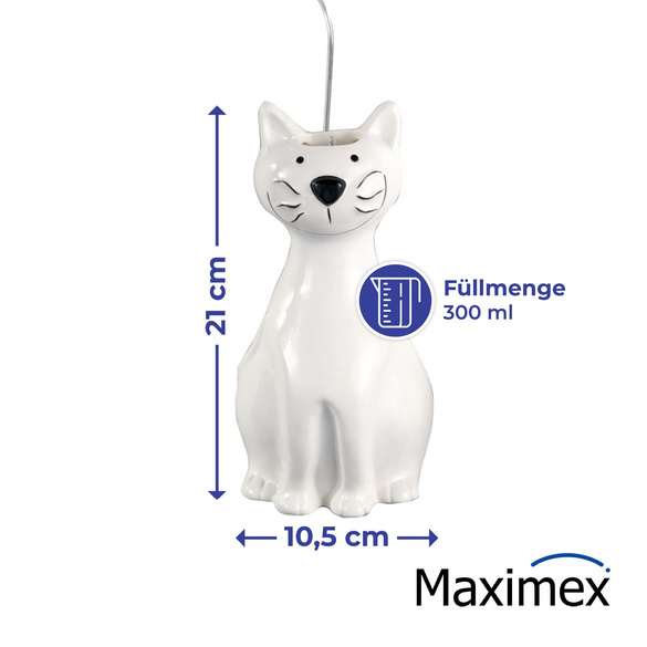 Maximex Luftbefeuchter Katze 2er Set, Füllmenge 300 ml