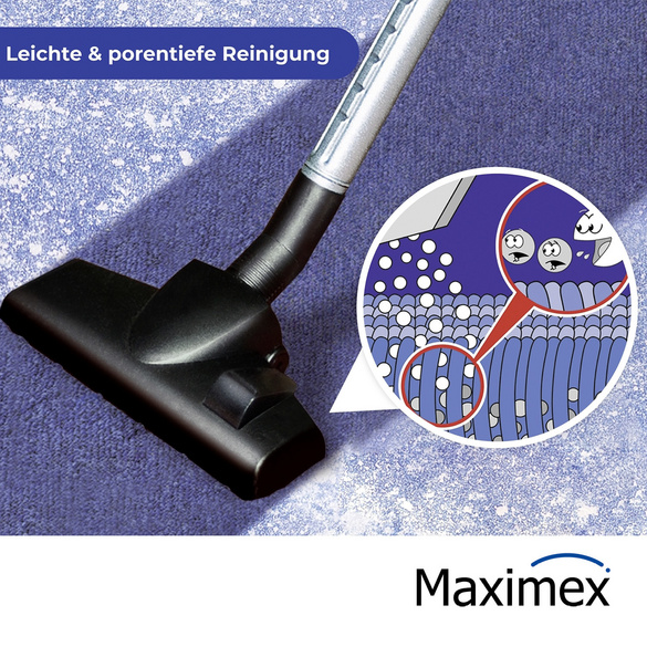 Maximex Teppich-Reinigungspulver 3er Set, Staubarm und schnelltrocknend