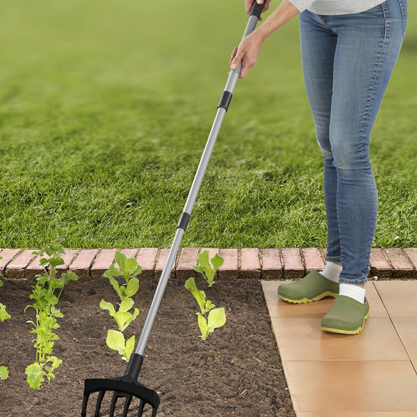 Maximex Gartenhacke und Kultivator 2in1, rückenschonend Arbeiten