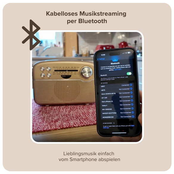 Design Solar Radio mit Bluetooth Bergström