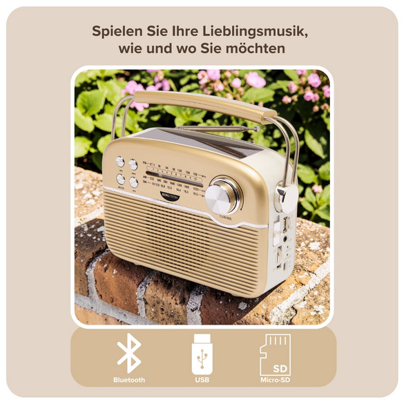 Design Solar Radio mit Bluetooth Bergström