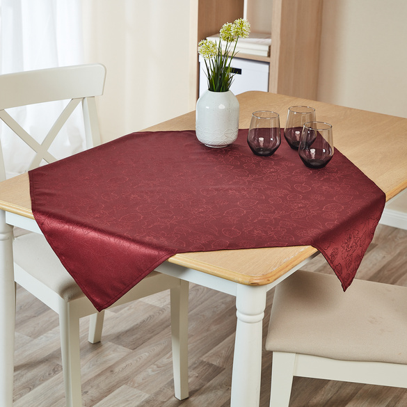 Jacquard- Mitteldecke 85 x 85 cm Eldo bordeaux