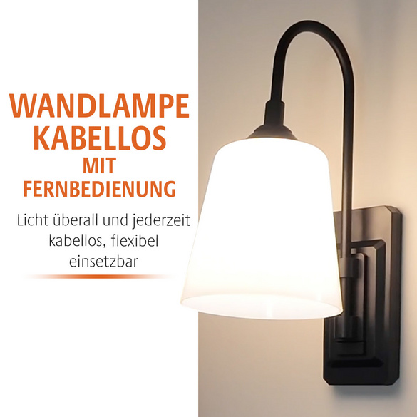 Wandlampe kabellos mit Fernbedienung Eldo