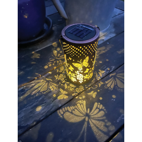 Solarleuchte "Goldene Schmetterlinge"