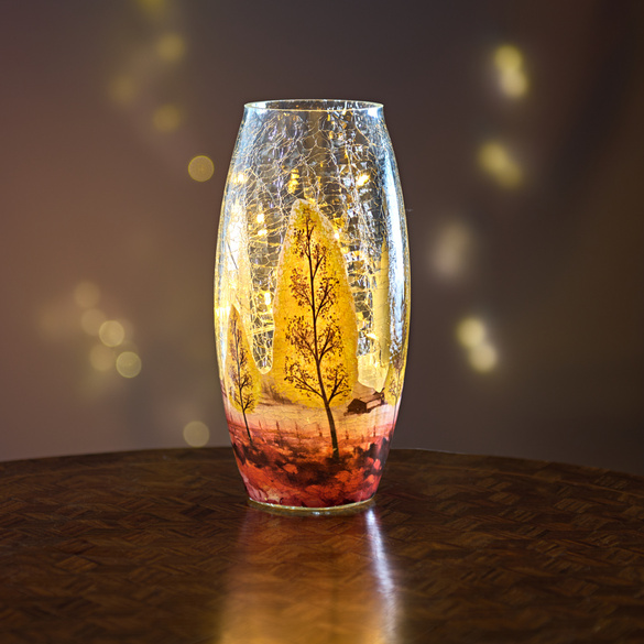 LED-Leuchte Vase "Herbstwald" Eldo