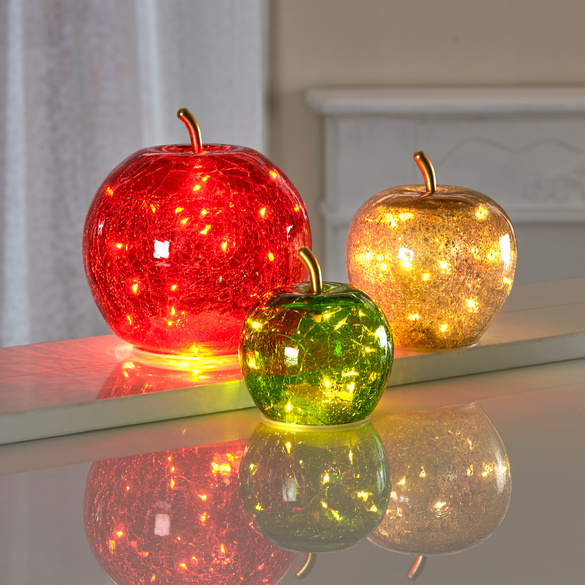 LED-Apfel grün Ø 10 cm Eldo