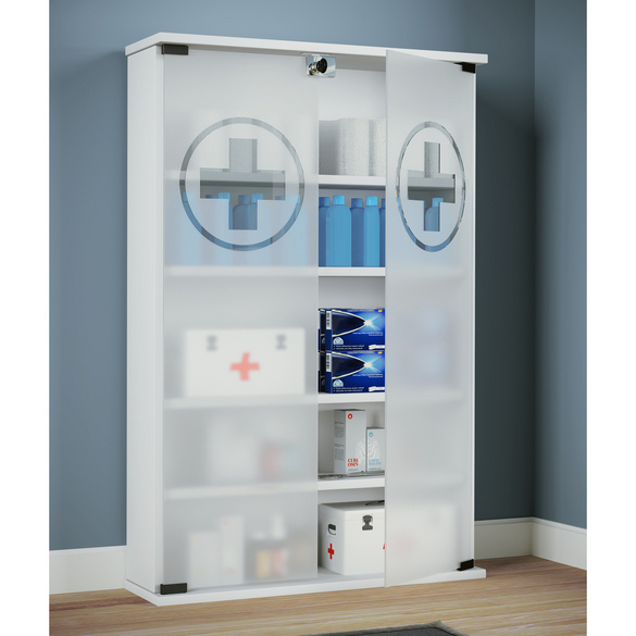 VCM Medizinschrank "Honula" Weiß