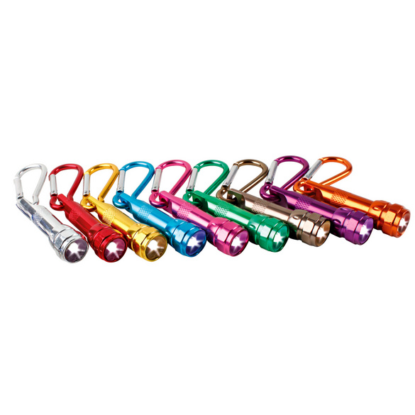 Mini-Taschenlampen für Schlüsselanhänger 10er-Set