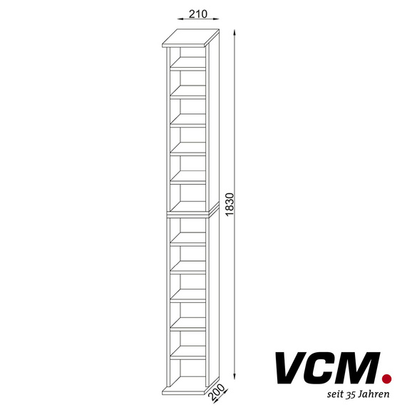 VCM Anbauprogramm "Bigol" für 204 CDs Sonoma-Eiche