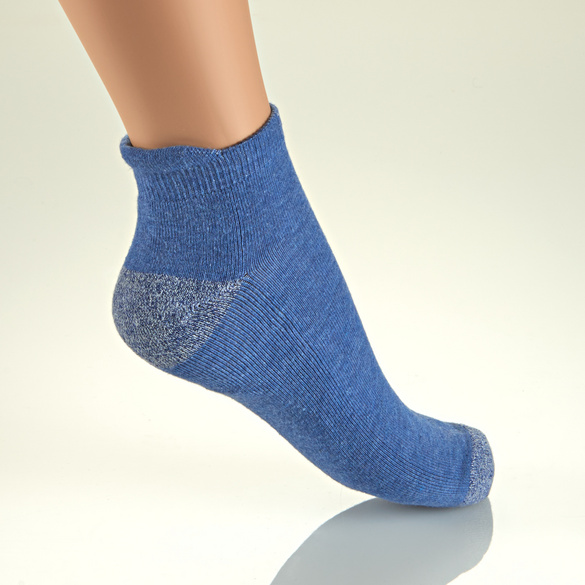 Gel-Sportschuhsocken blau + orange 2 Paar