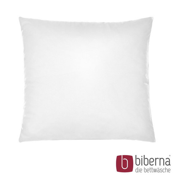 biberna Feinjersey-Kopfkissenbezug Doppelpack weiss, 2x 80x80 cm