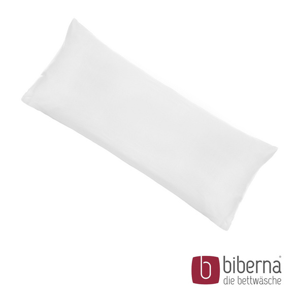 biberna Feinjersey-Kopfkissenbezug Doppelpack weiss, 2x 40x80 cm