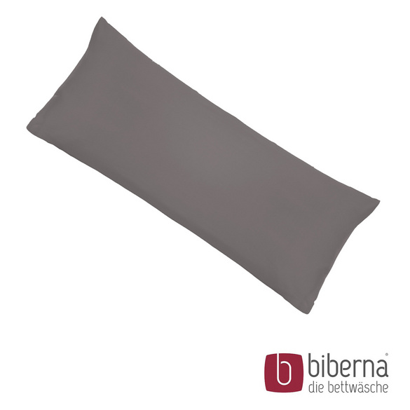 biberna Feinjersey-Kopfkissenbezug Doppelpack silber/grau, 2x 40x60 cm