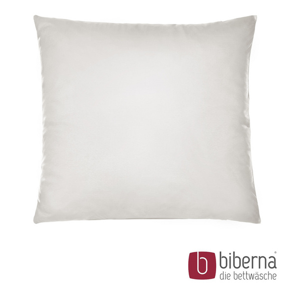 biberna Feinjersey-Kopfkissenbezug Doppelpack grau, 2x 40x40 cm