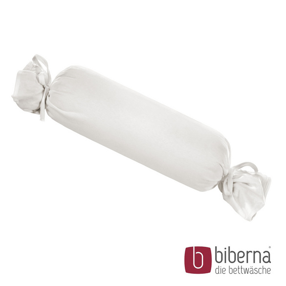 biberna Feinjersey-Nackenrollenbezug Doppelpack grau, 2x 15x40 cm