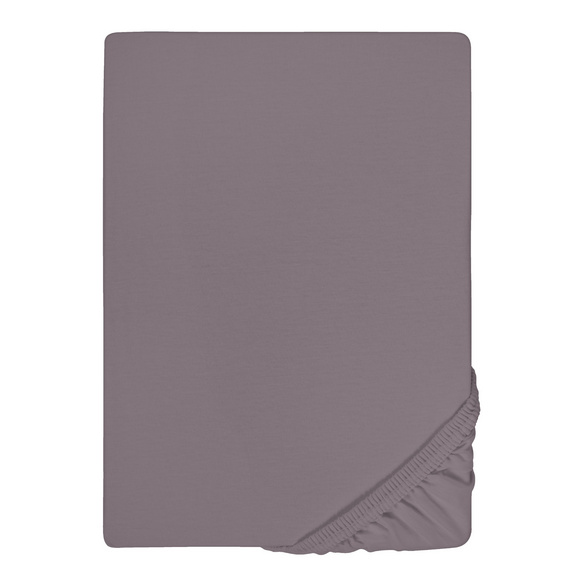 biberna Jersey-Elastic-Topper-Spannbetttuch silber/grau, 1x 180x200 cm - 200x220 cm