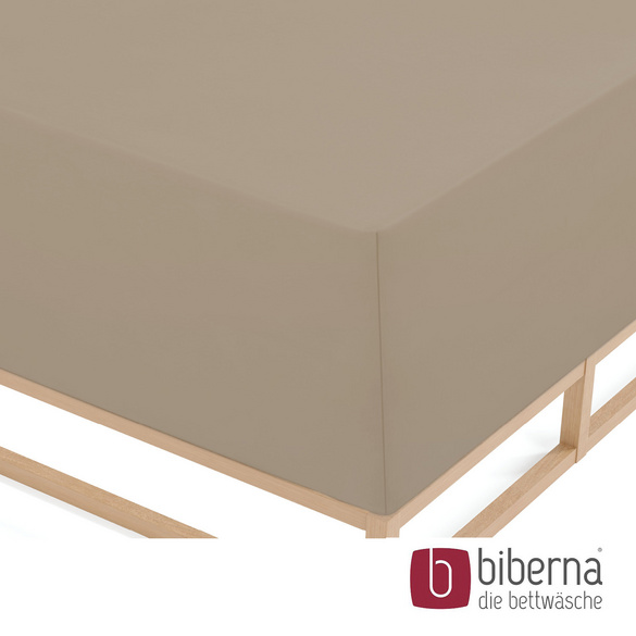 biberna Jersey-Elastic-Boxspring-Spannbetttuch basalt, 1x 180x200 cm - 200x220 cm