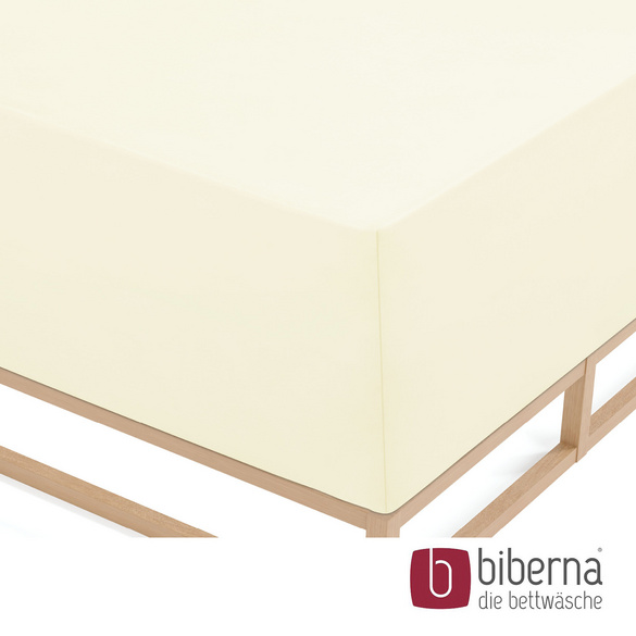 biberna Jersey-Elastic-Boxspring-Spannbetttuch perlmutt, 1x 140x200 cm - 160x220 cm