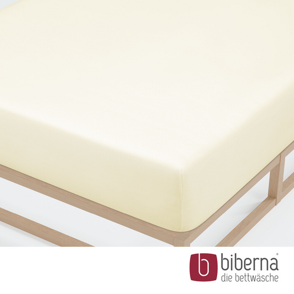 biberna Jersey-Elastic-Spannbetttuch perlmutt, 1x 120x200 cm - 130x220 cm