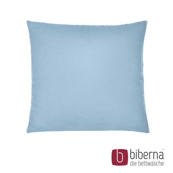 biberna Feinjersey-Kopfkissenbezug Doppelpack eisblau, 2x 80x80 cm