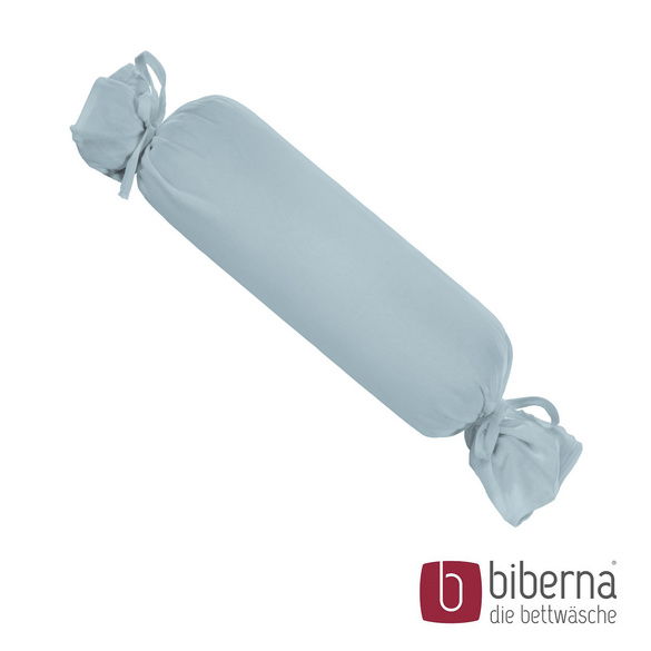 biberna Feinjersey-Nackenrollenbezug Doppelpack taubenblau, 2x 15x40 cm