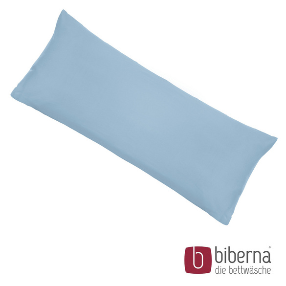 biberna Feinjersey-Kopfkissenbezug Doppelpack eisblau, 2x 40x80 cm