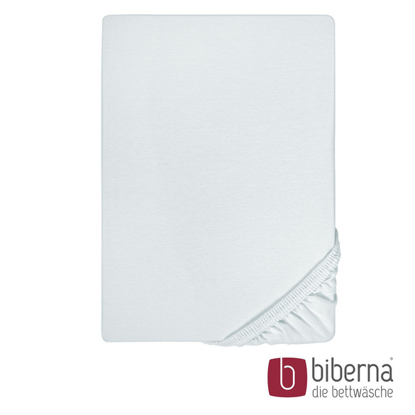 biberna Feinjersey-Spannbetttuch ciel, 1x 90x190 cm - 100x200 cm