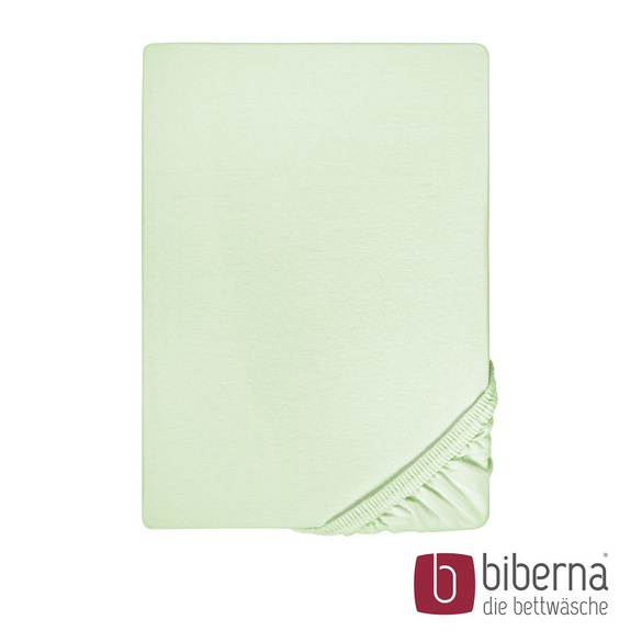 biberna Feinjersey-Spannbetttuch mint, 1x 140x200 cm - 160x200 cm