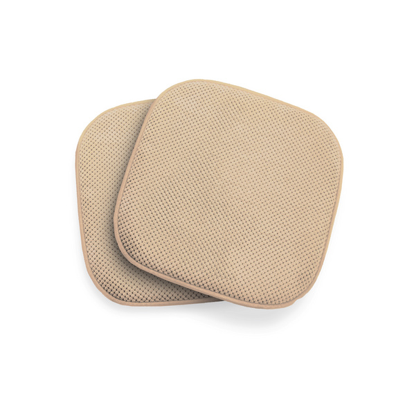 Sitzkissen mit rutschfester Unterseite beige 2er-Set Eldo