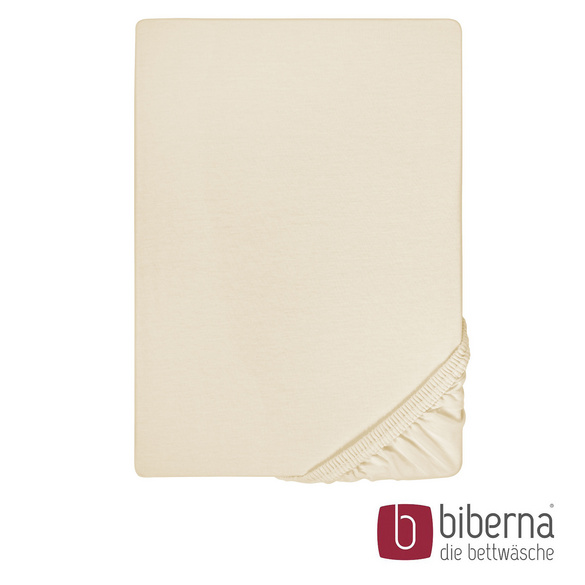 biberna Jersey-Elastic-Spannbetttuch kitt, 1x 140x200 cm - 160x220 cm