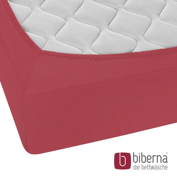 biberna Feinjersey-Spannbetttuch rost, 1x 140x200 cm - 160x200 cm