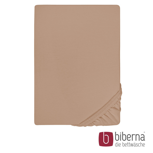 biberna Jersey-Elastic-Spannbetttuch macchiato, 1x 120x200 cm - 130x220 cm