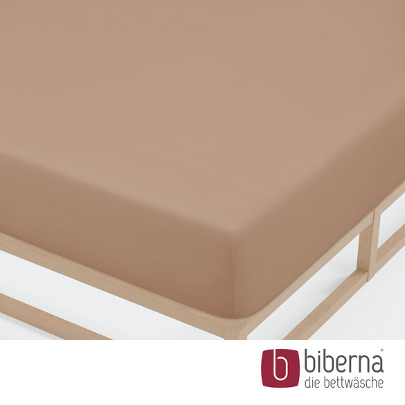 biberna Jersey-Elastic-Spannbetttuch macchiato, 1x 140x200 cm - 160x220 cm