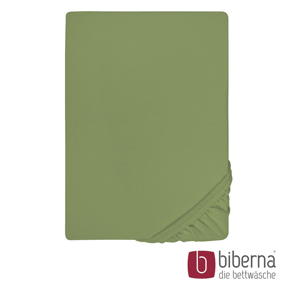 biberna Jersey-Elastic-Spannbetttuch fichte, 1x 140x200 cm - 160x220 cm