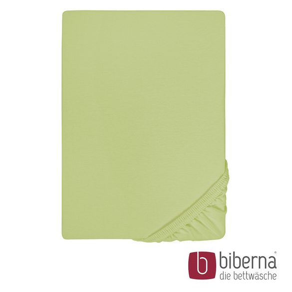 biberna Jersey-Elastic-Spannbetttuch pistaziengrün, 1x 140x200 cm - 160x220 cm