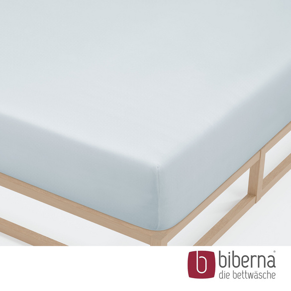 biberna Jersey-Elastic-Spannbetttuch ciel, 1x 120x200 cm - 130x220 cm