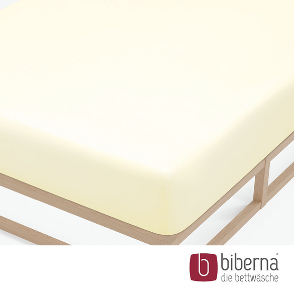 biberna Feinjersey-Spannbetttuch perlmutt, 1x 180x200 cm - 200x200 cm