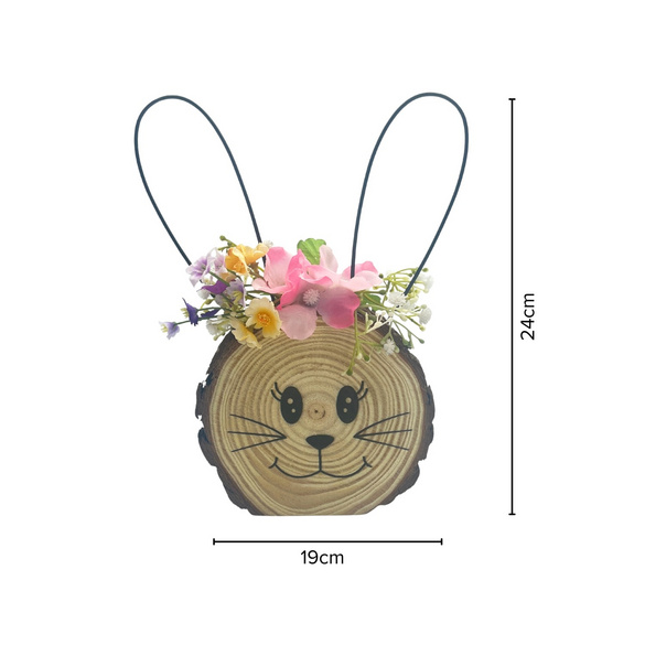 Holzdeko "Hasenköpfe" 3er-Set Eldo