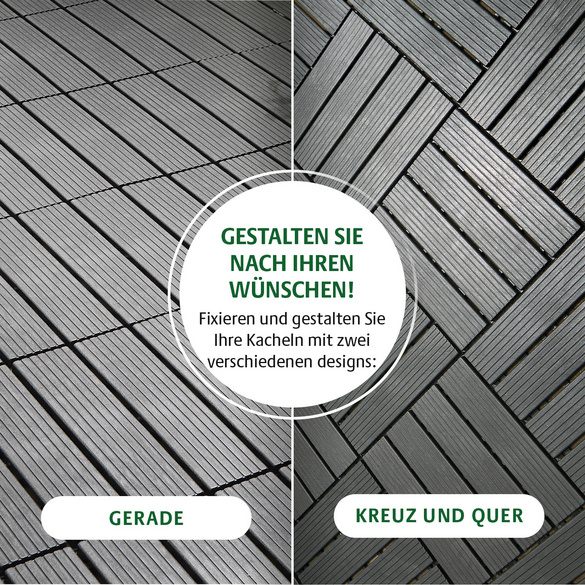 Klick-Gartenfliesen 8er-Set Gainsborough