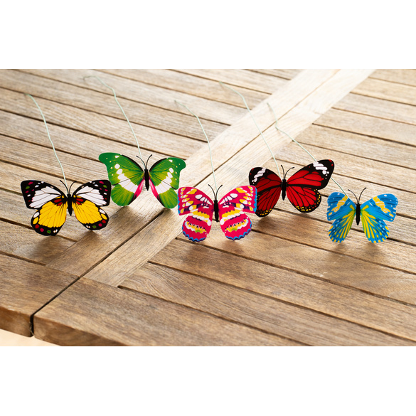 5er-Set Schmetterlinge zum Aufstecken