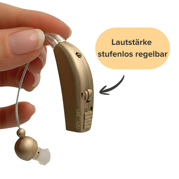 Hinter-dem-Ohr Hörgerät mit USB