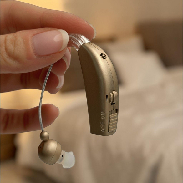 Hinter-dem-Ohr Hörgerät mit USB