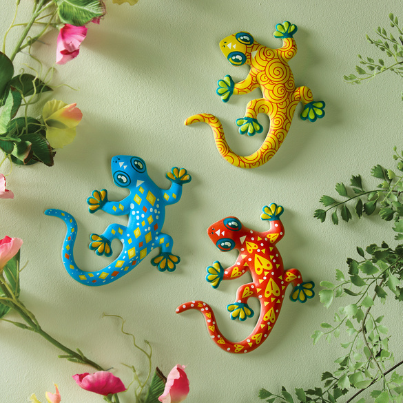 Wanddeko Gecko gelb Gainsborough