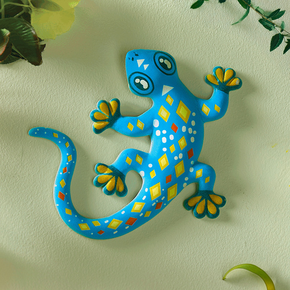 Wanddeko Gecko blau Gainsborough