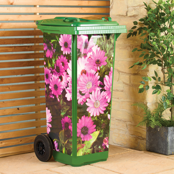 Mülltonnenaufkleber "Gerbera" 3er-Set