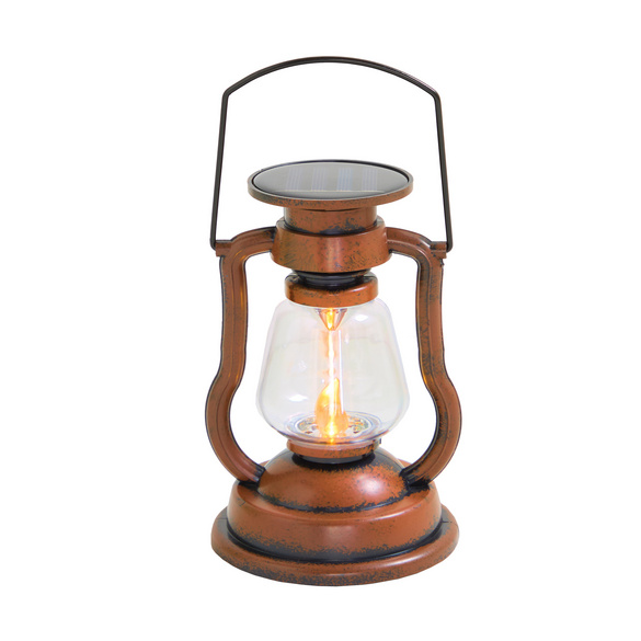 Solar-Sturmlaterne in Bronzeoptik